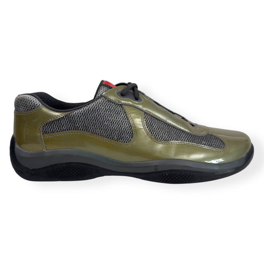 PRADA AMERICAS CUP SNEAKER OLIVE GREEN UK8.5