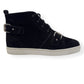CHRISTIAN LOUBOUTIN NONO STRAP FLAT SUEDE SNEAKER BLACK 43 / UK9