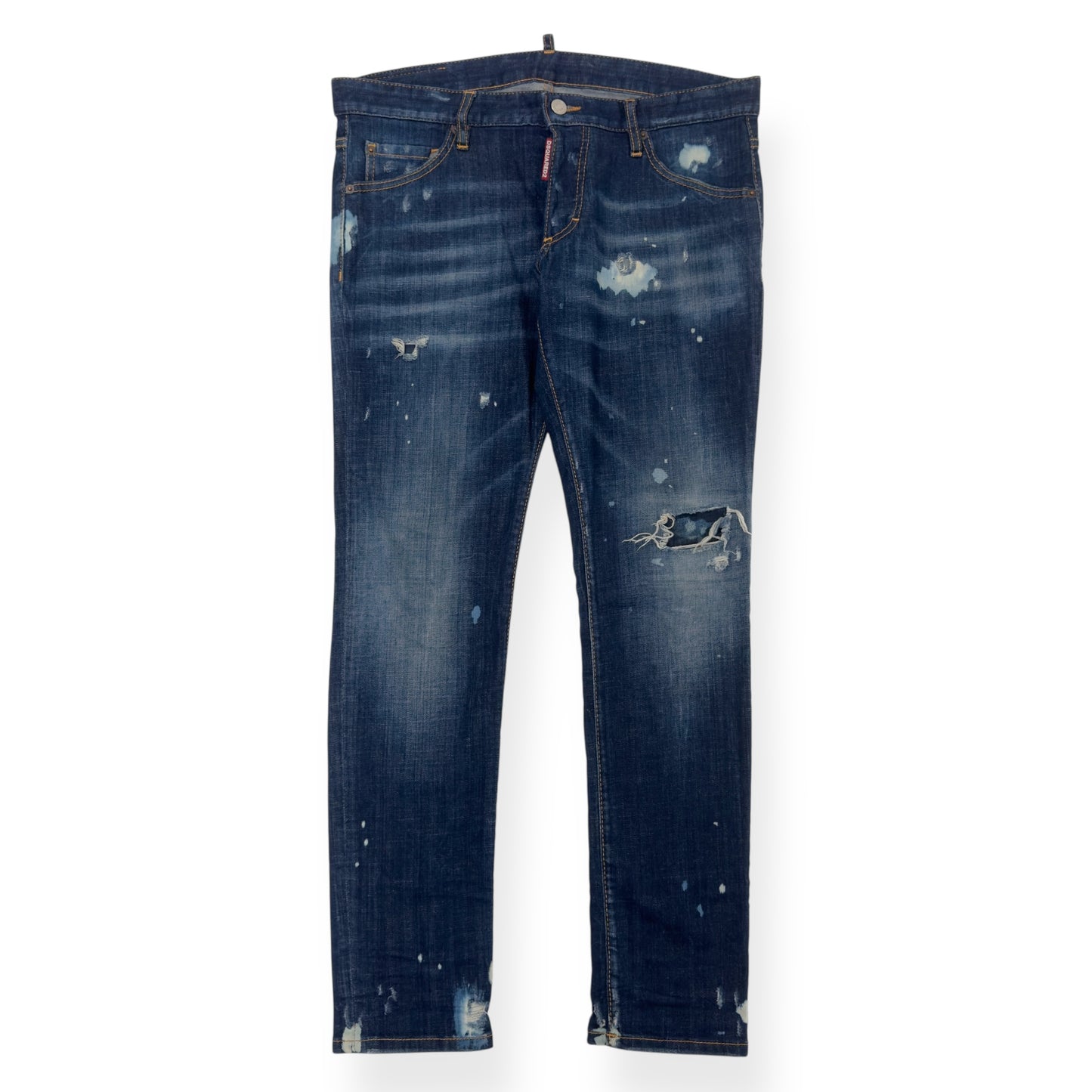 DSQUARED2 DISTRESSED DENIM JEANS BLUE 48 / M