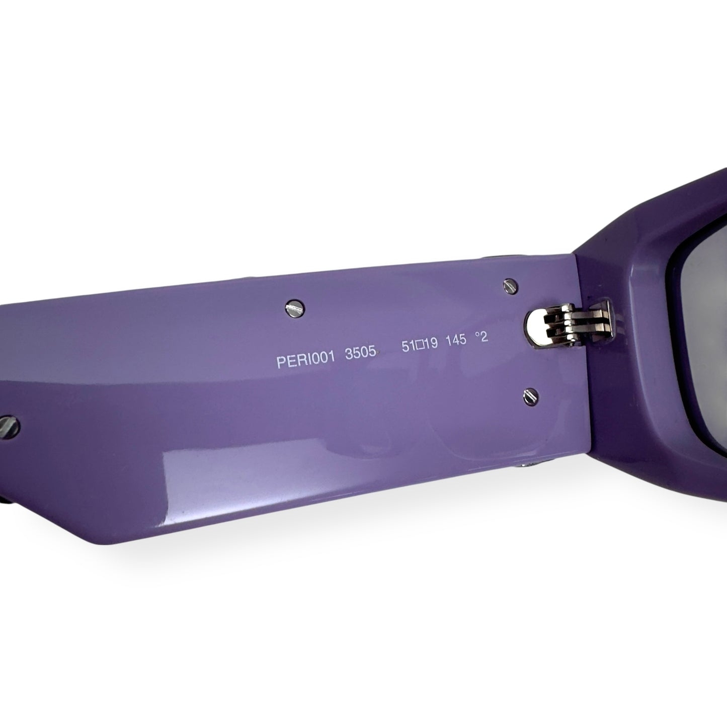 PALM ANGELS RECTANGULAR SUNGLASSES LILAC