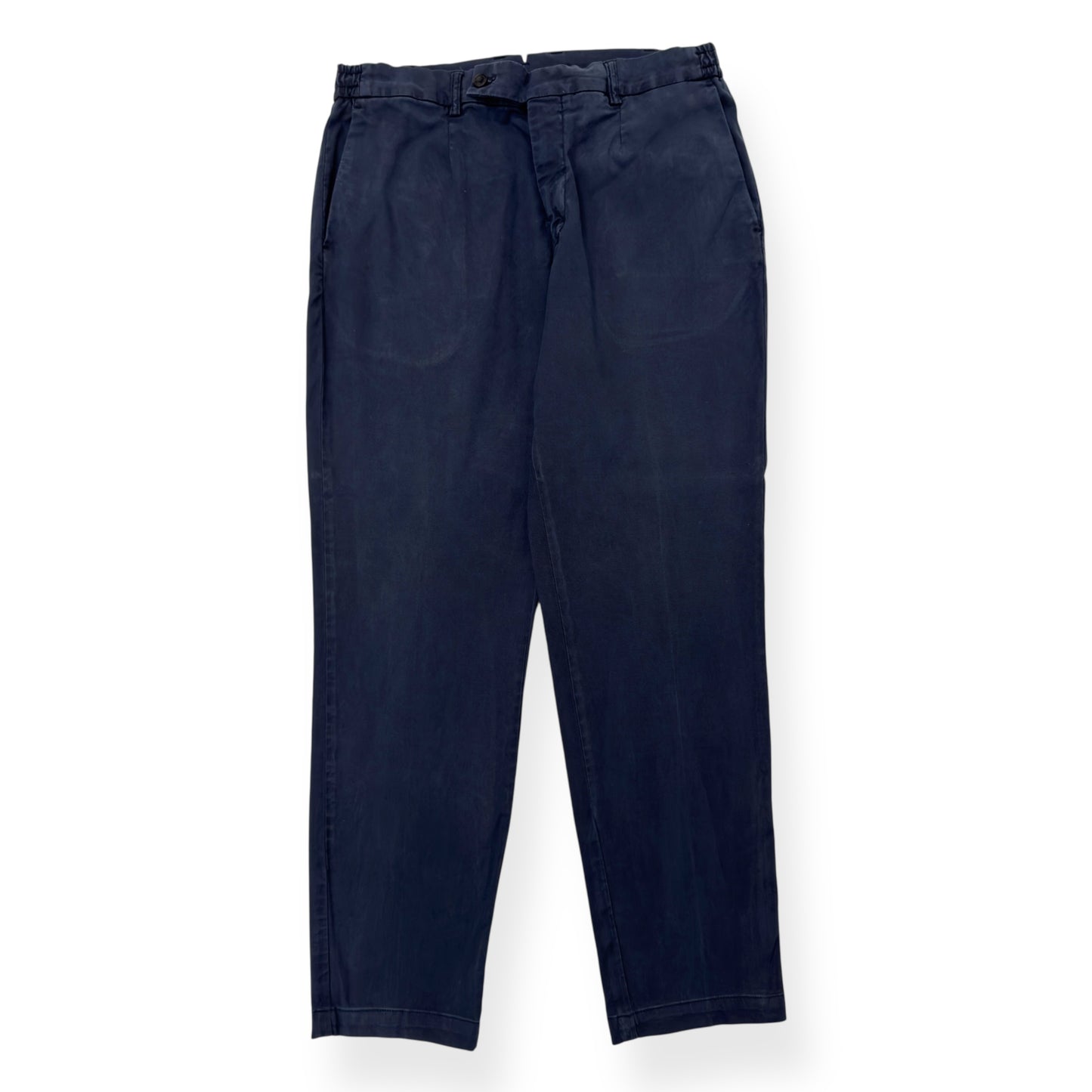 THOM SWEENEY COTTON TROUSERS BLUE 52 / L