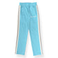PALM ANGELS STRAIGHT LEG TRACK PANTS BLUE / WHITE M