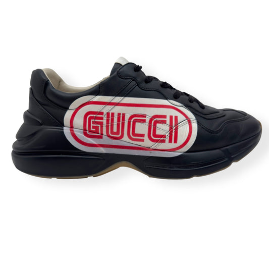 GUCCI RHYTON SEGA SNEAKER BLACK / RED UK9.5