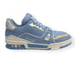 LOUIS VUITTON LV TRAINER BABY BLUE / WHITE UK7