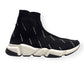 BALENCIAGA SPEED SNEAKER BLACK / WHITE 42 / UK8