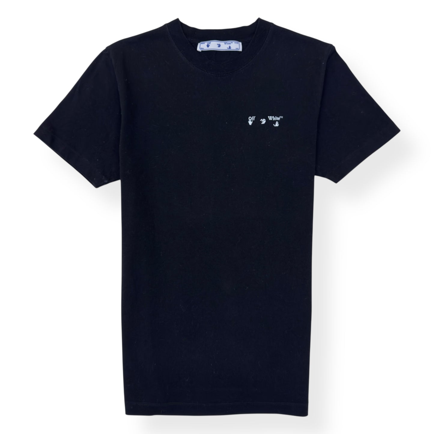 OFF-WHITE LOGO EMBROIDERED T-SHIRT BLACK M