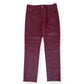 GUCCI GG EMBOSSED LEATHER TROUSERS RED 50 / L