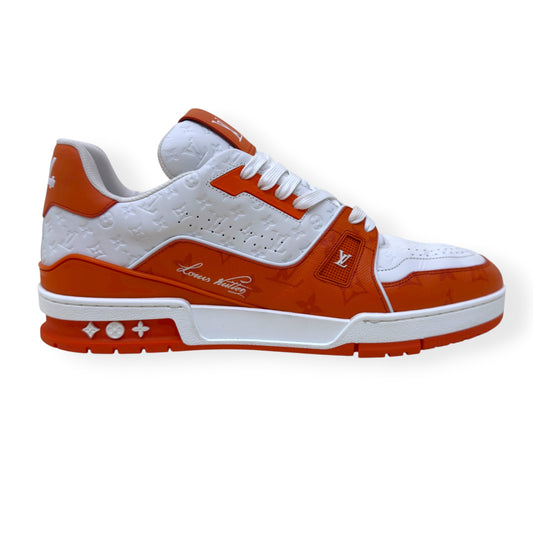 LOUIS VUITTON MONOGRAM LV TRAINER ORANGE UK11