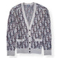DIOR OBLIQUE VIRGIN WOOL JACQUARD CARDIGAN BEIGE / BROWN XXL