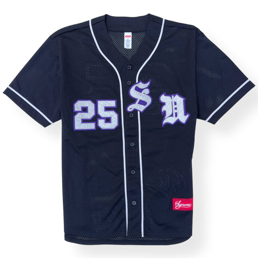 SUPREME OLD ENGLISH BASEBALL JERSEY BLACK L