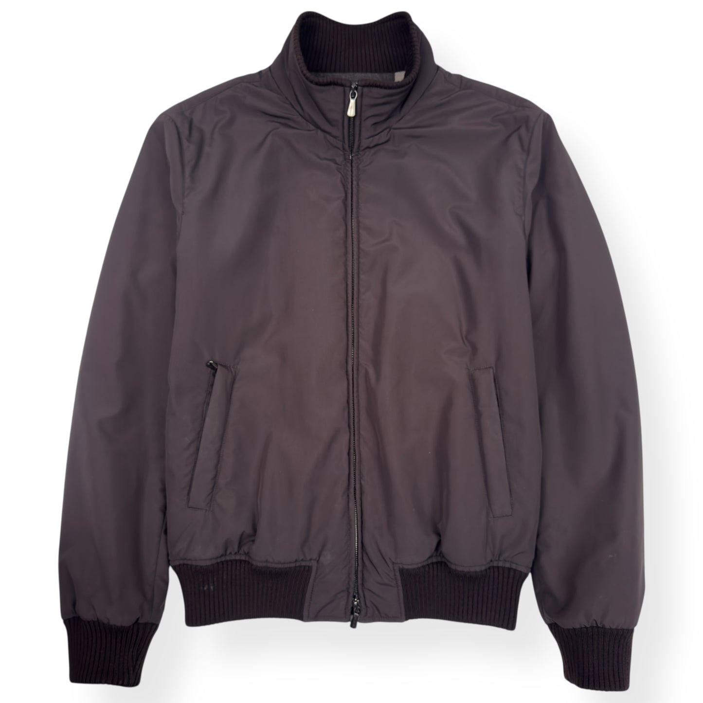 THOM SWEENEY NYLON WOOL LINED JACKET BROWN 50 / M