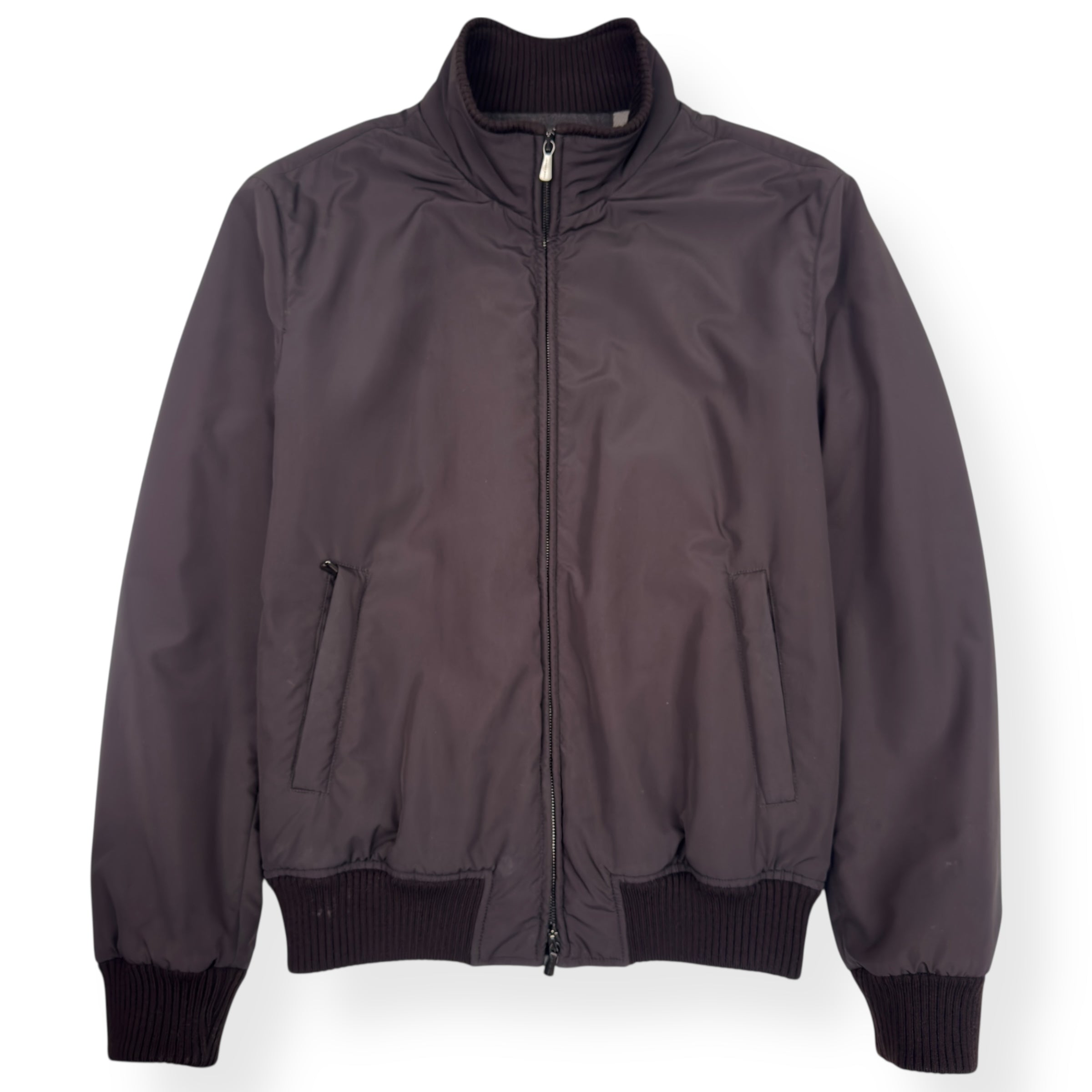 THOM SWEENEY NYLON WOOL LINED JACKET BROWN 50 / M