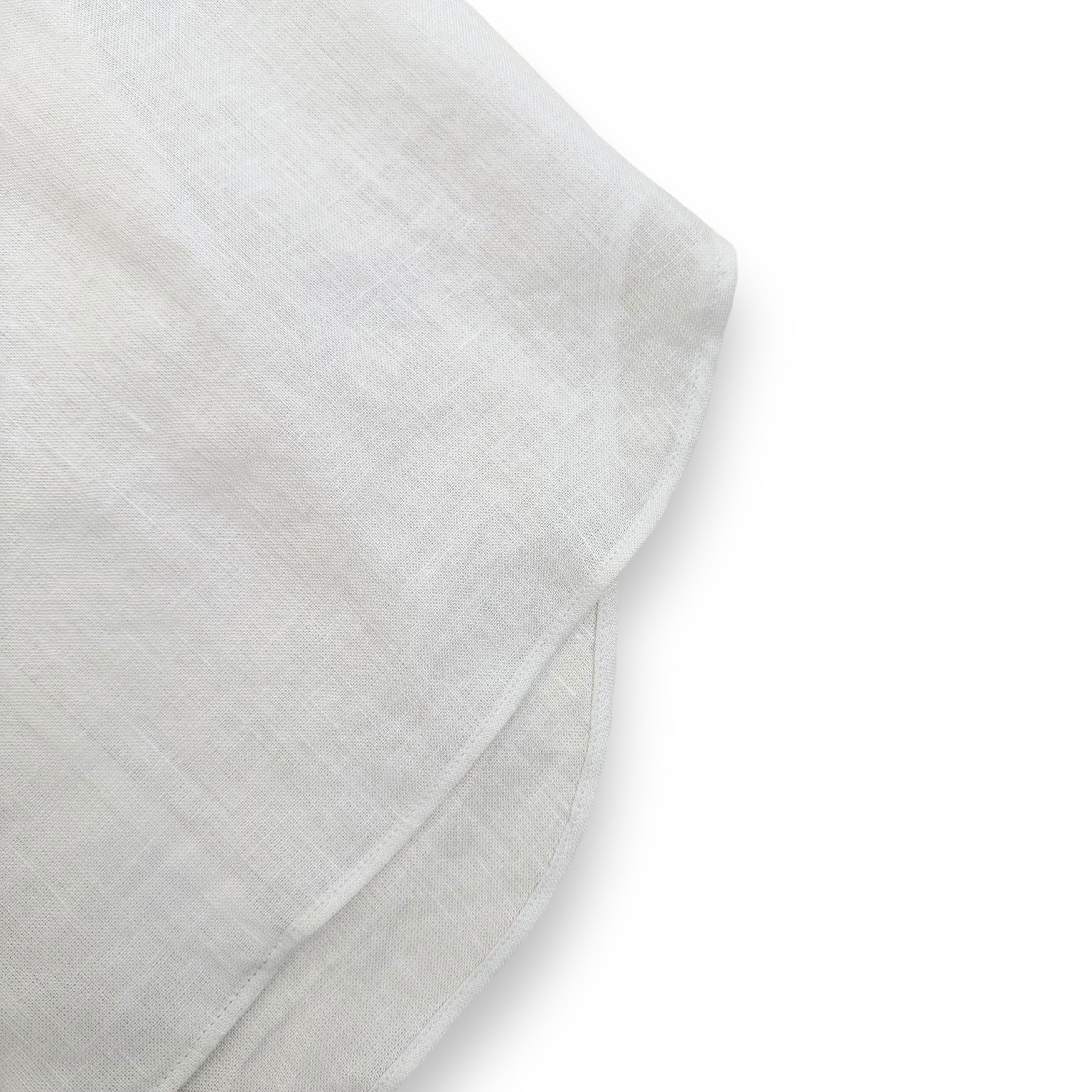 MARNI X NO VACANCY INN APPLIQUÉD LINEN-BLEND SHIRT WHITE XXL