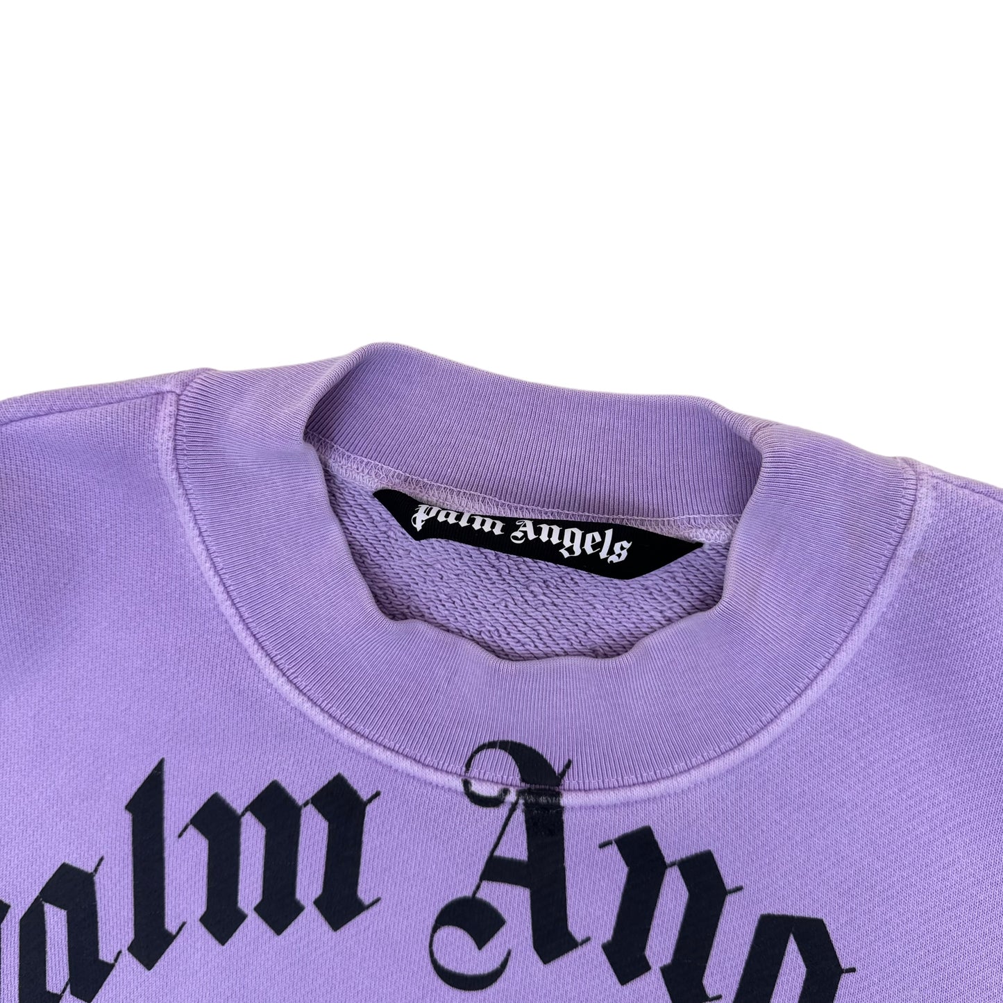 PALM ANGELS PURPLE SWEATSHIRT S