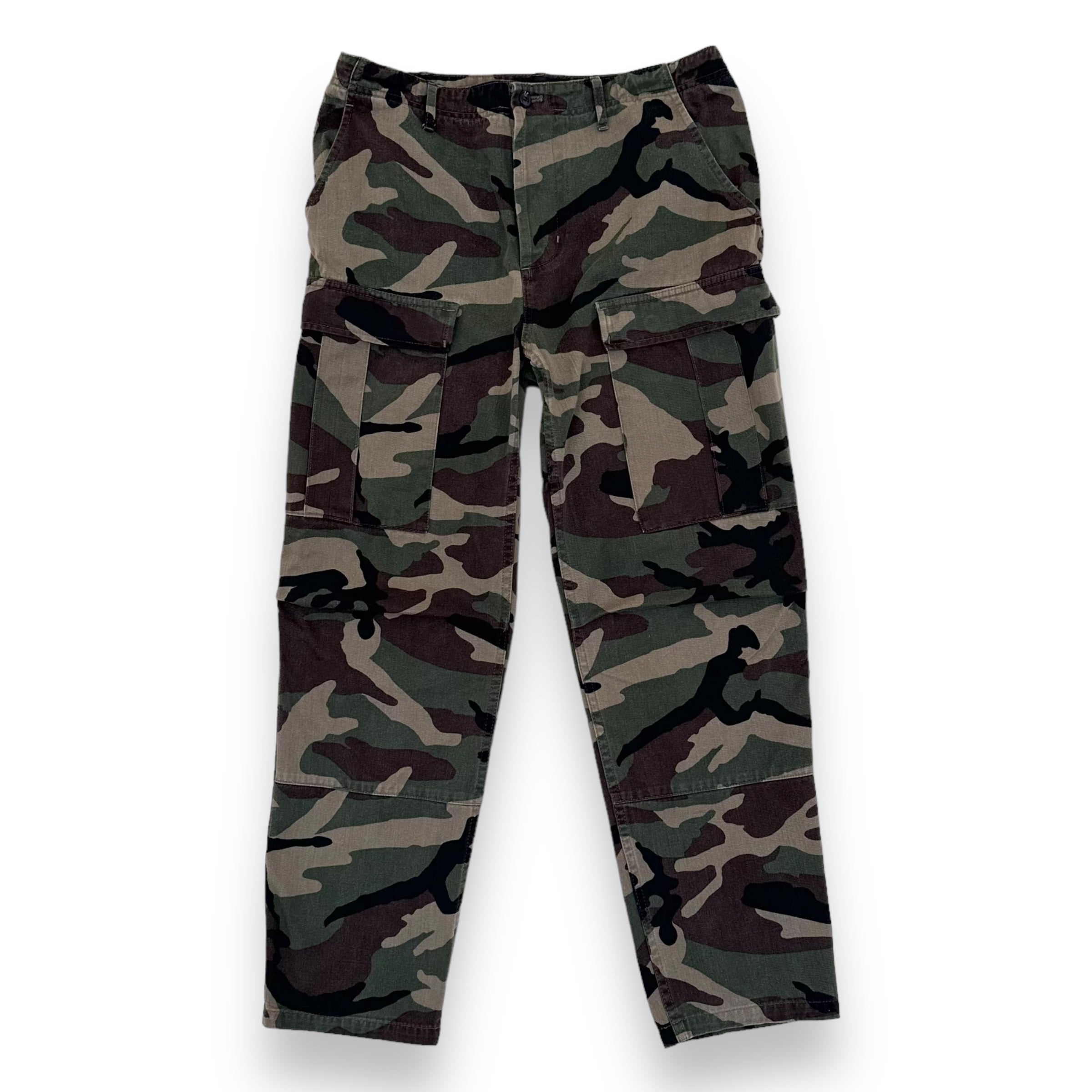 BALENCIAGA CARGO PANTS GREEN CAMO S