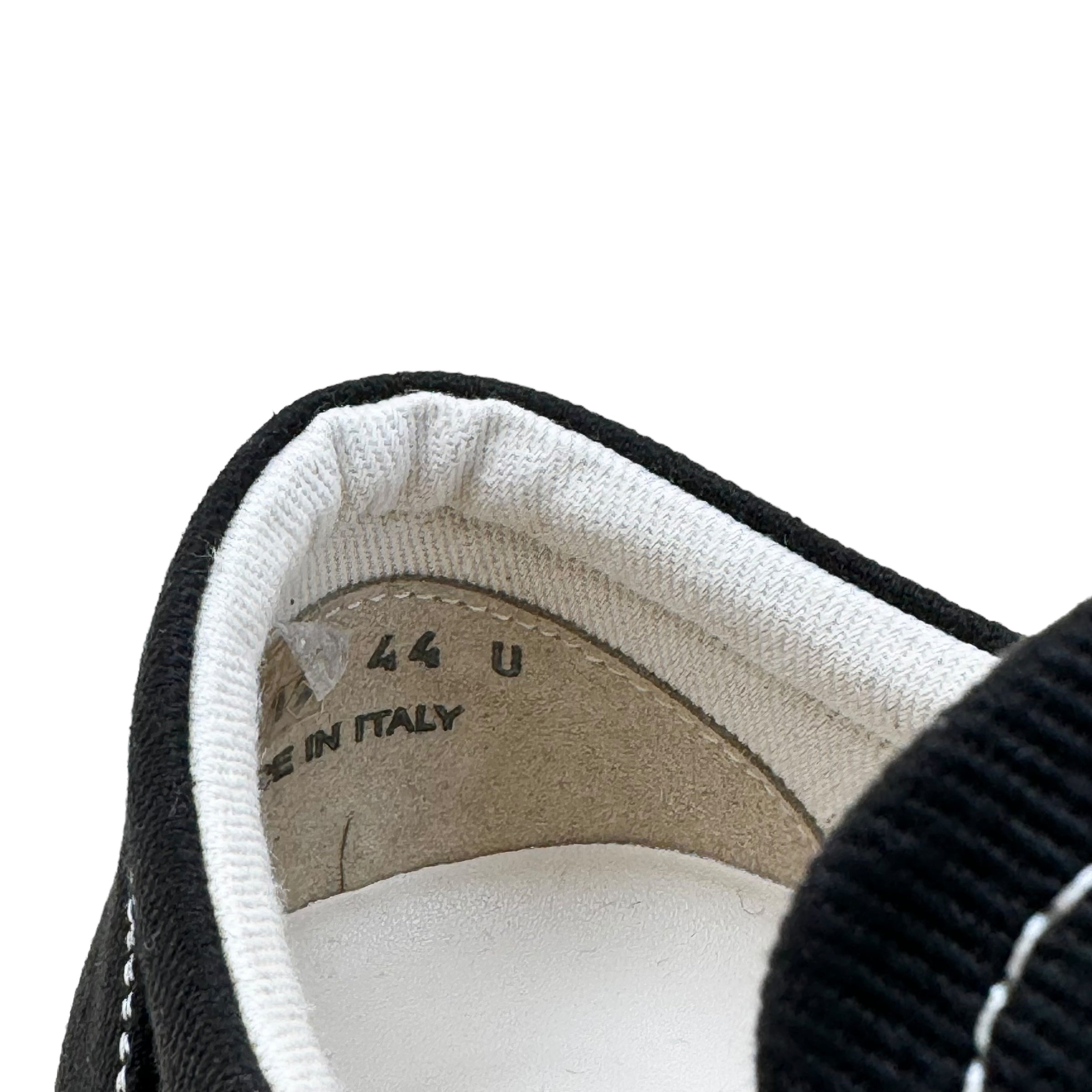 RICK OWENS DRKSHDW LOW TOP SNEAKER BLACK / WHITE UK10
