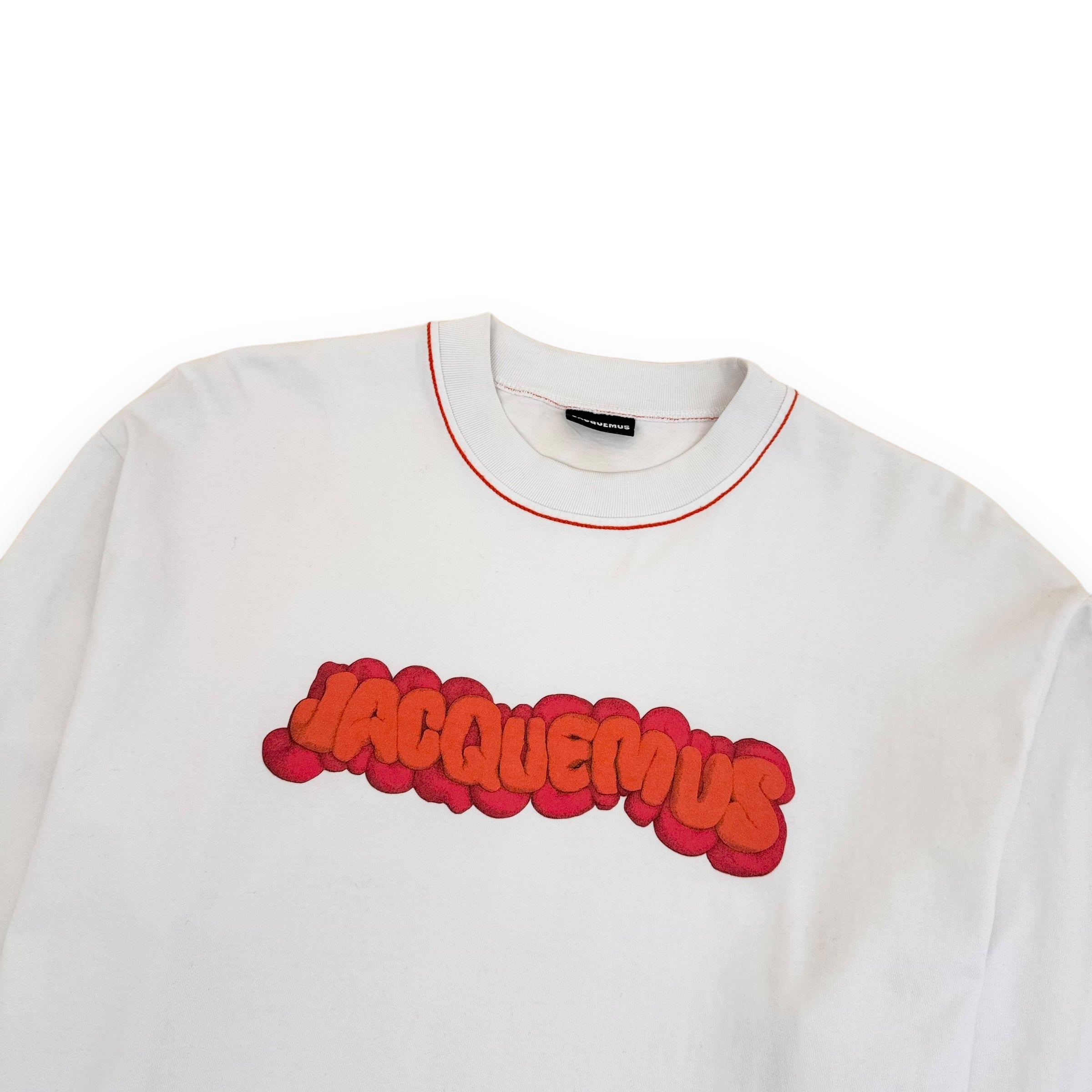 JACQUEMUS LE T-SHIRT PATE A MODELER LONG SLEEVE T-SHIRT WHITE XL