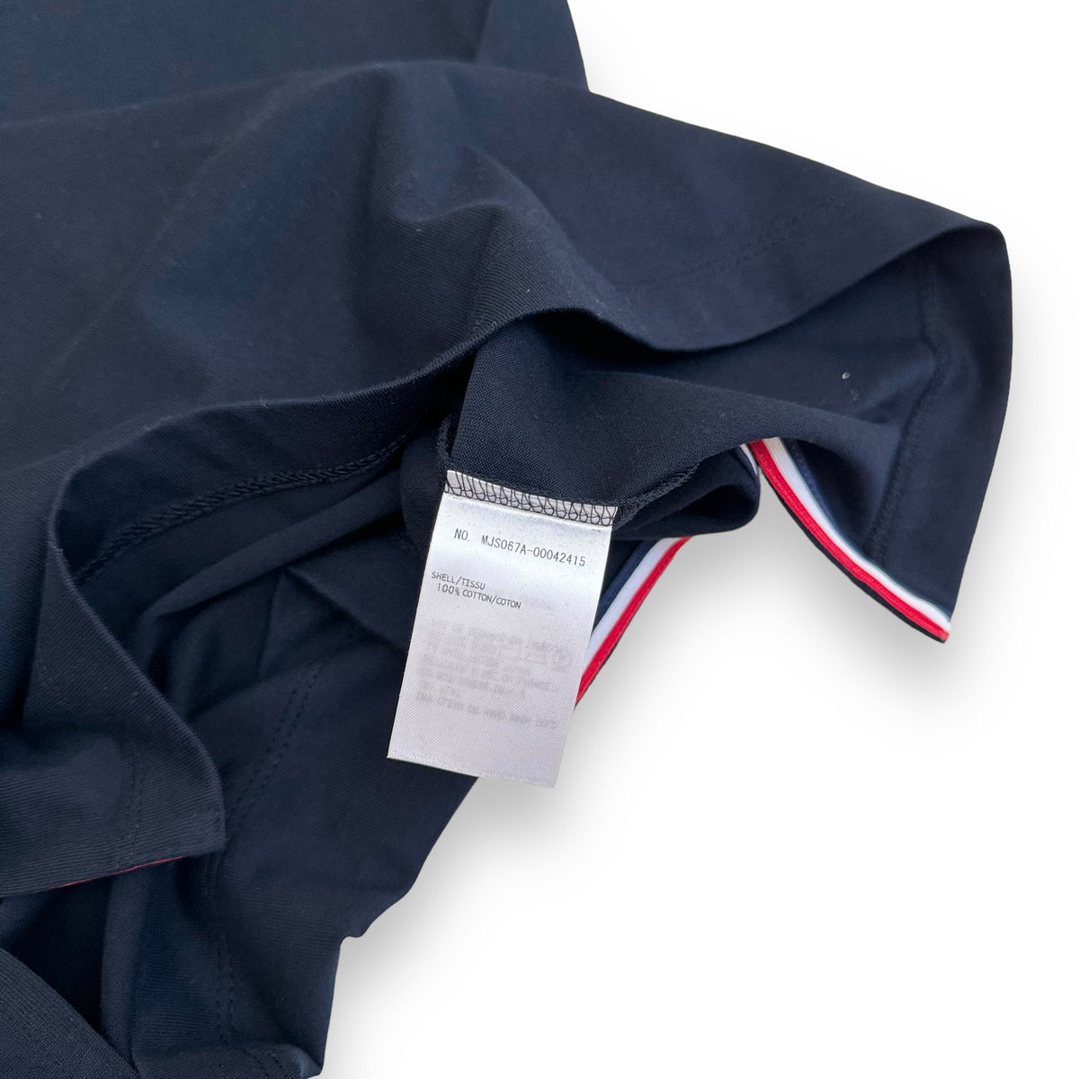 THOM BROWNE SIDE SPLIT T-SHIRT NAVY XS