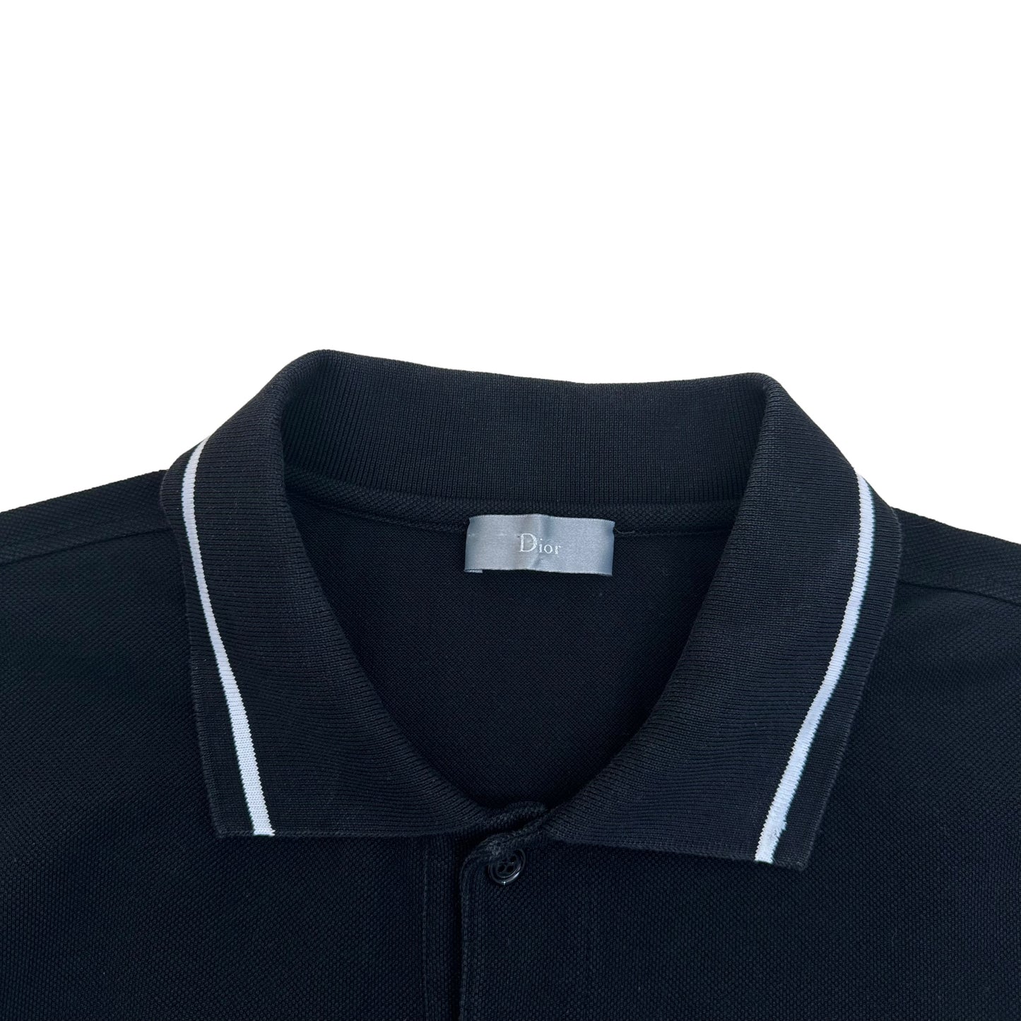 DIOR EMBOSSED BEE POLO SHIRT BLACK XL