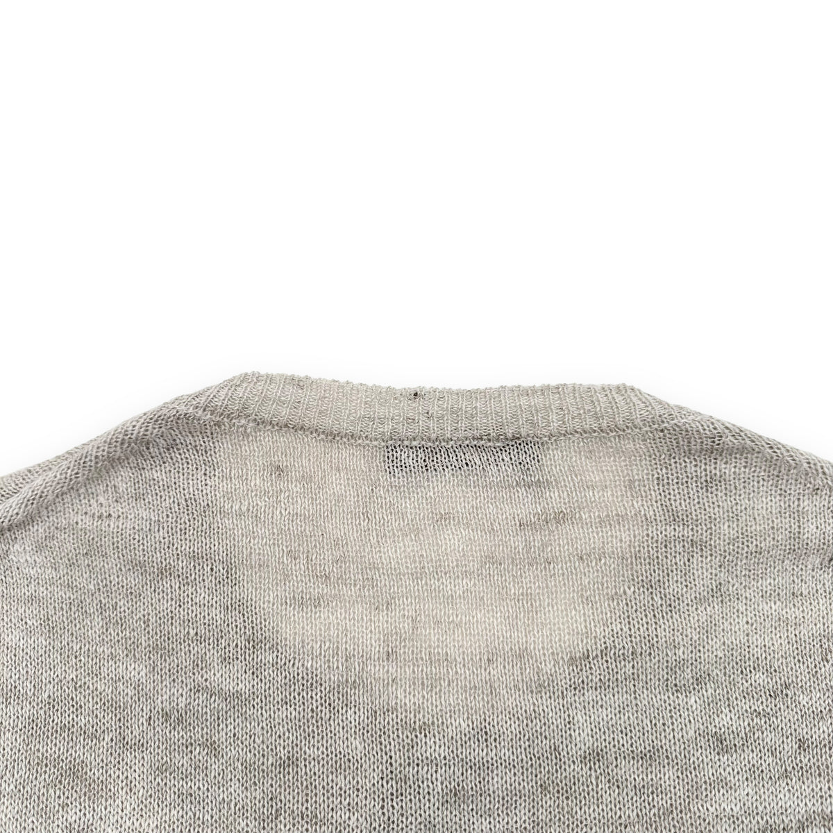 THOM SWEENEY LINEN / SILK HENLEY SWEATER BEIGE L