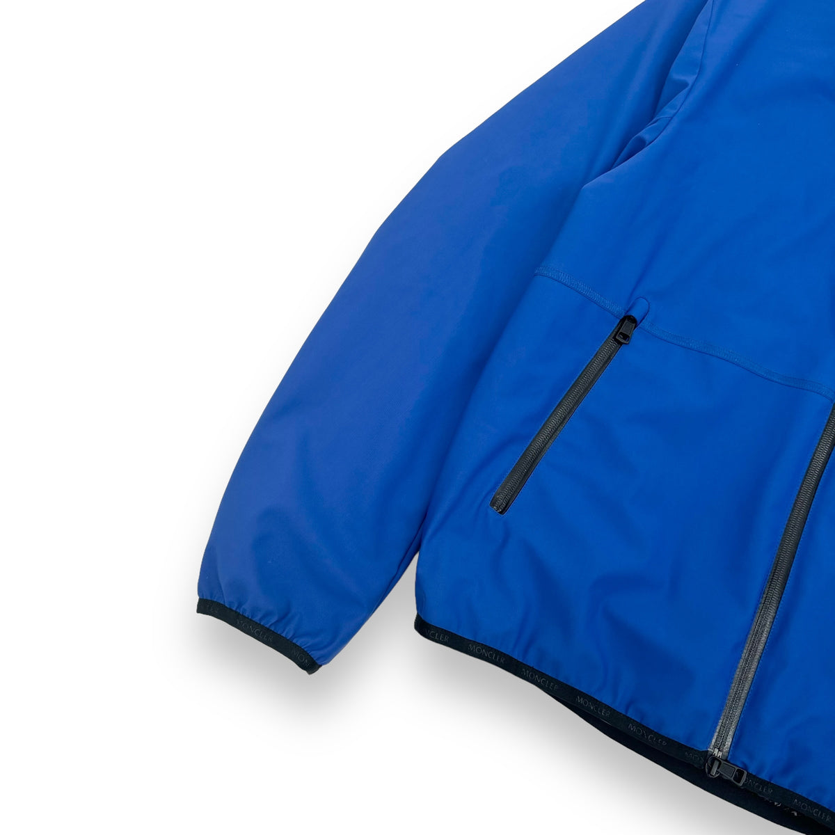 MONCLER DUPORT GIUBBOTTO JACKET BLUE / BLACK XL