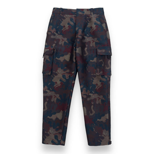 DIOR X PETER DOIG SS21 JACQUARD CAMOUFLAGE CARGO TROUSERS M