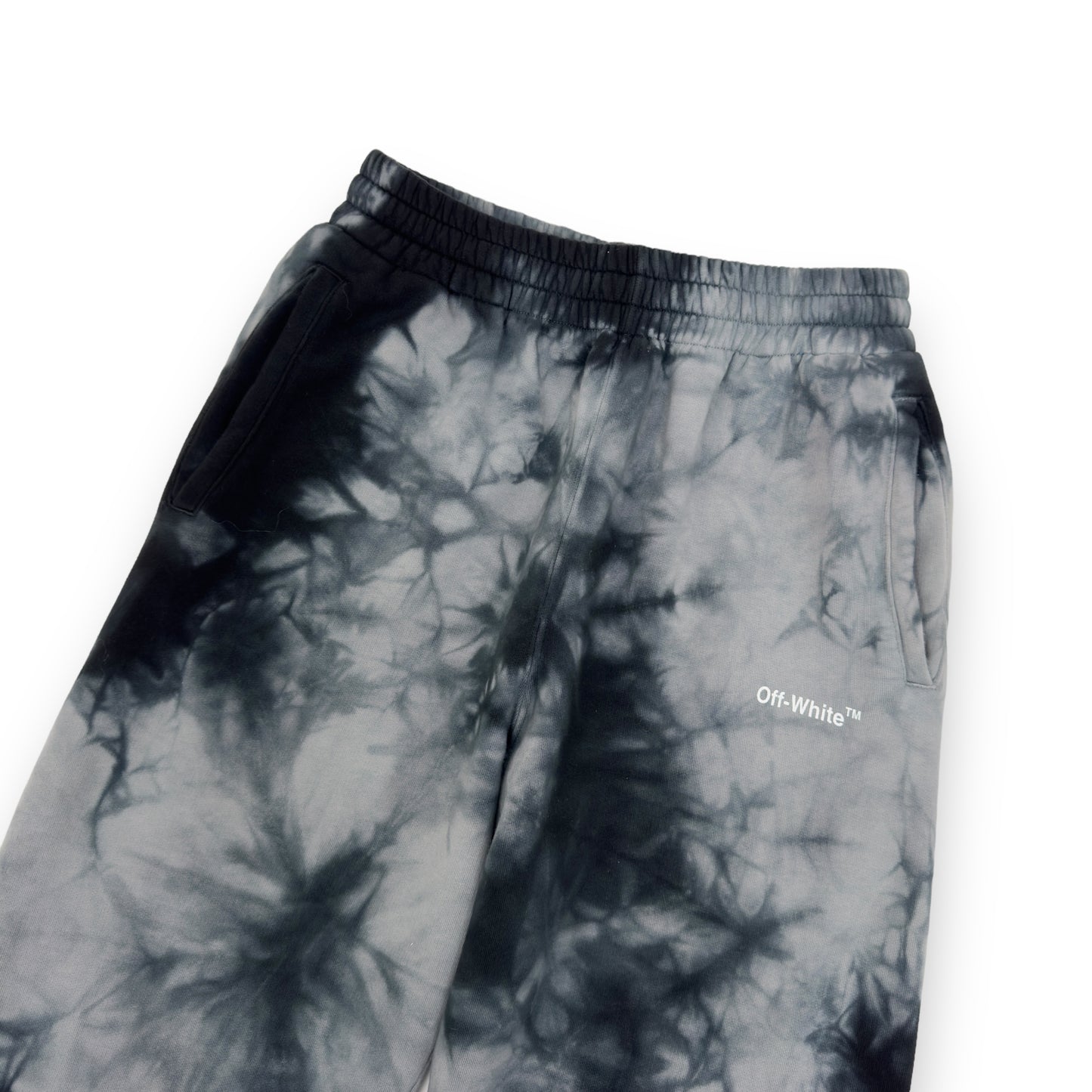 OFF-WHITE TIE-DYE SWEATPANTS GREY M