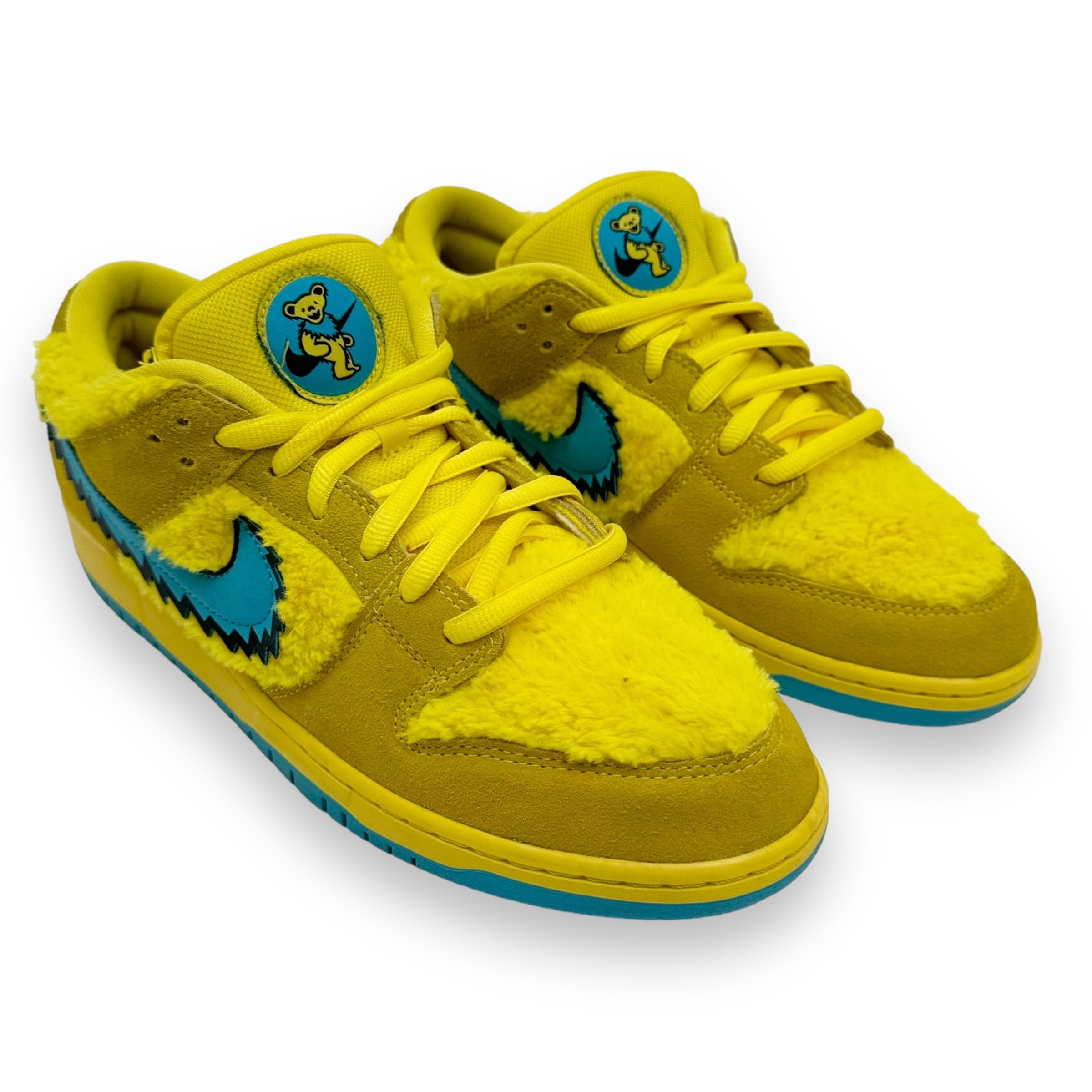 NIKE SB DUNK LOW GRATEFUL DEAD BEARS OPTI SNEAKER YELLOW UK10.5