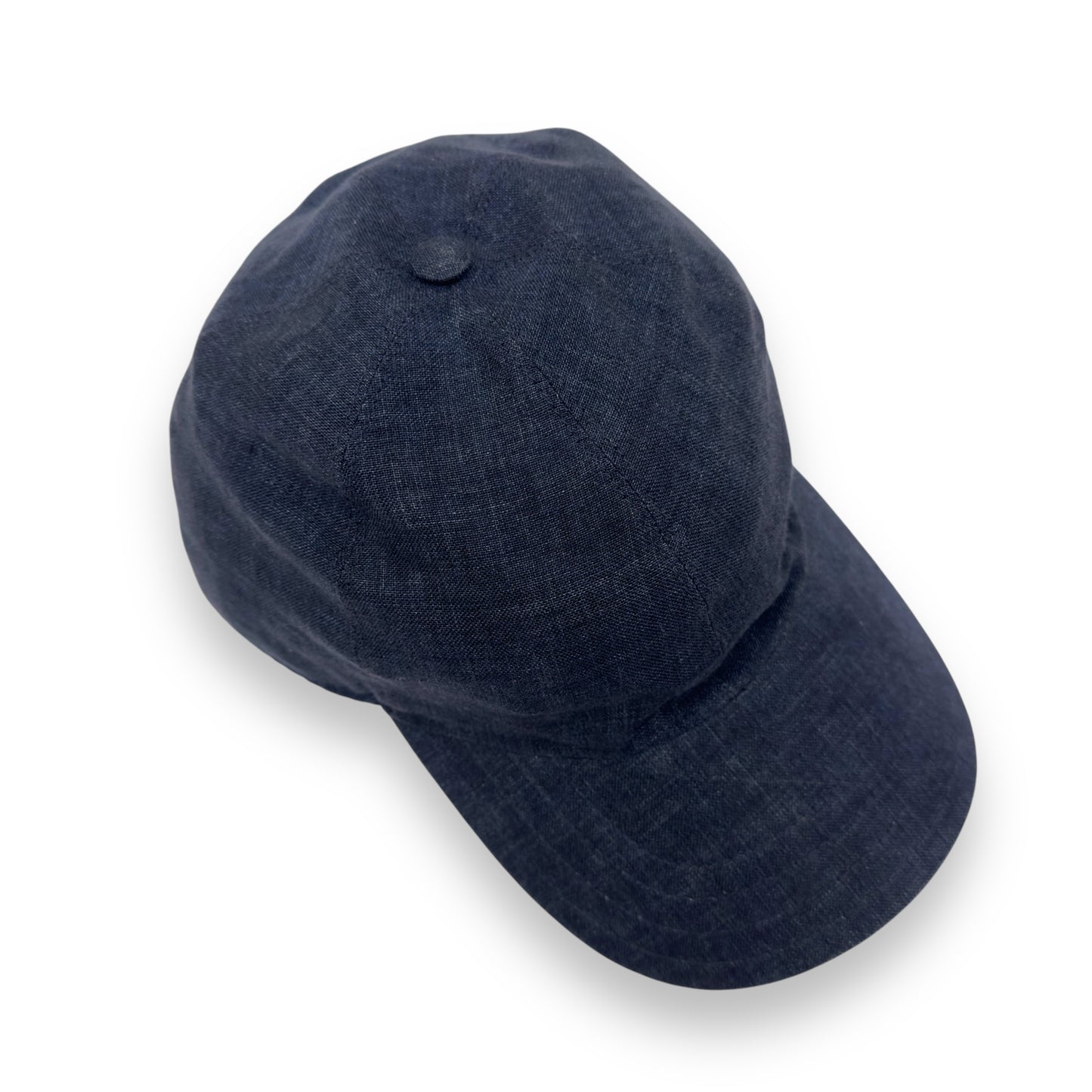 THOM SWEENEY LINEN CAP BLUE / BROWN L