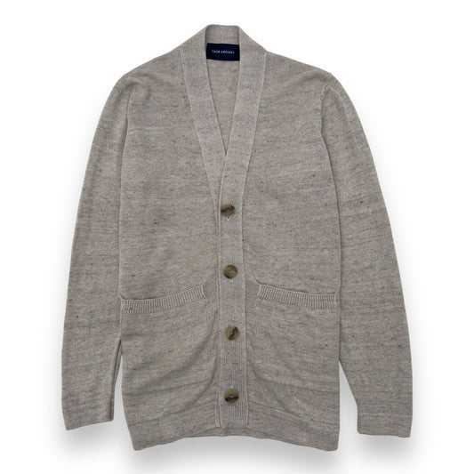 THOM SWEENEY LINEN CARDIGAN NATURAL M