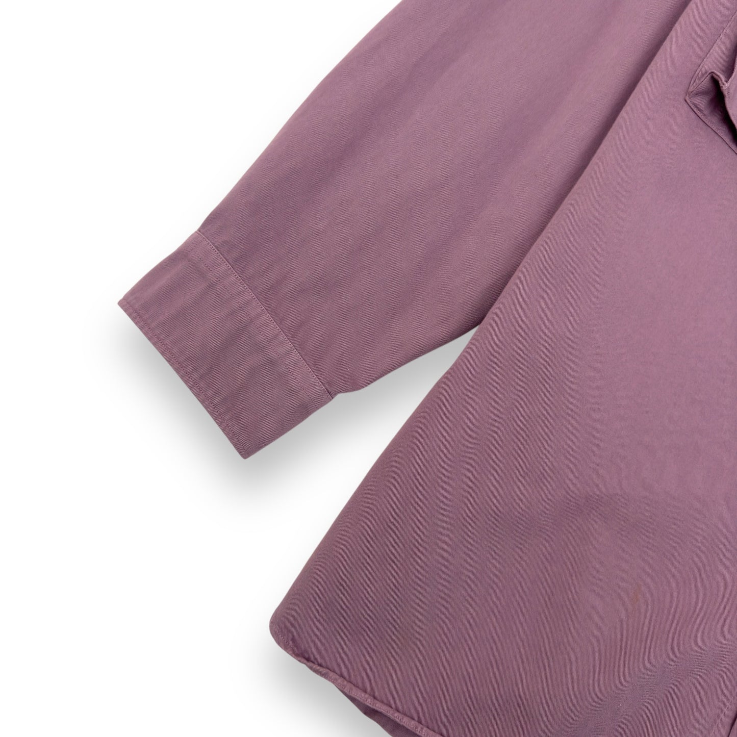 DRIES VAN NOTEN OVERSIZED GABARDINE SHIRT PINK L