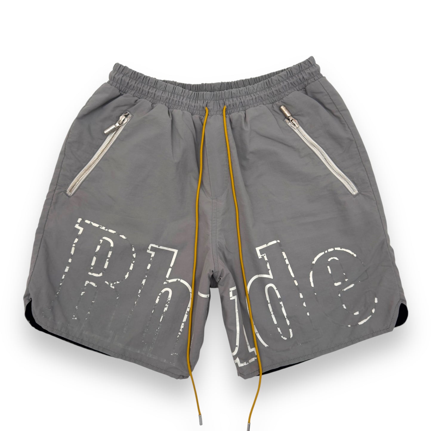 RHUDE LOGO SWIMSHORTS GREY XL