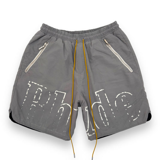 RHUDE LOGO SWIMSHORTS GREY XL