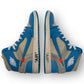 OFF-WHITE X AIR JORDAN 1 RETRO HIGH OG UNC SNEAKER UNIVERSITY BLUE UK9.5