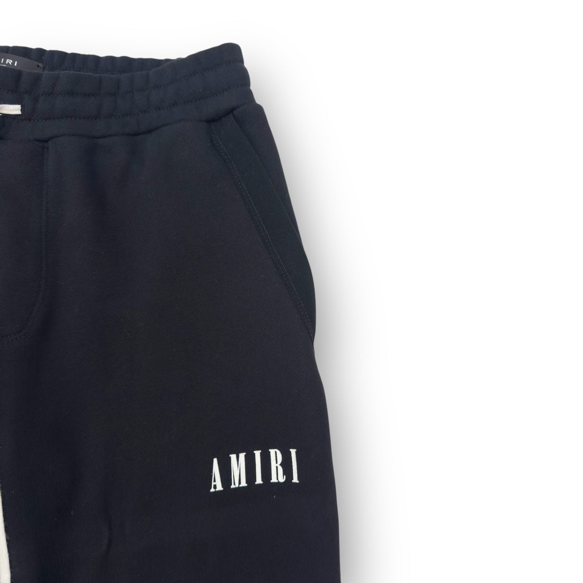 AMIRI CORE LOGO SLIM SWEATPANTS BLACK / WHITE M