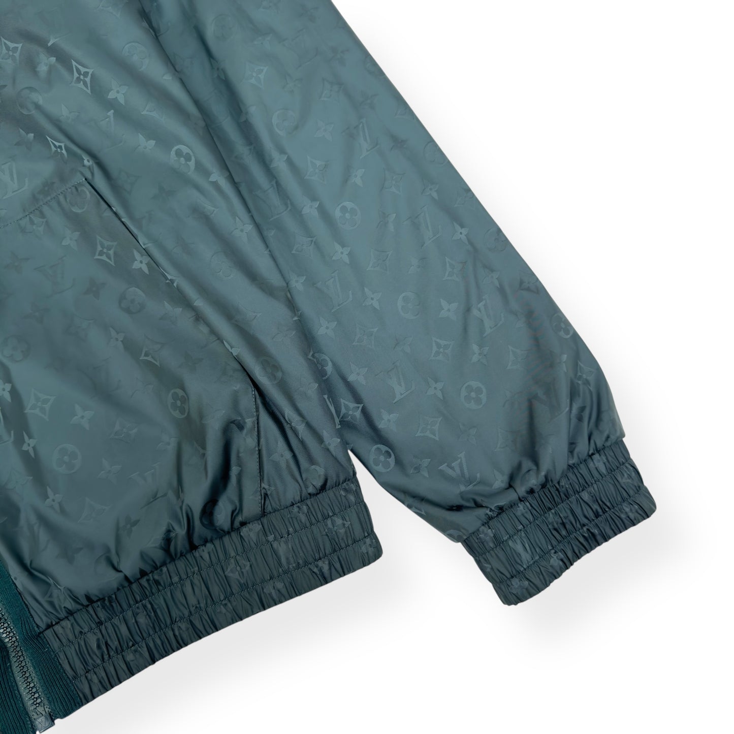 LOUIS VUITTON MONOGRAM REVERSIBLE COTTON BOMBER JACKET PINE GREEN XXL