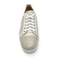 CHRISTIAN LOUBOUTIN LOUIS JUNIOR STRASS EMBELLISHED LOW TOP SNEAKER WHITE 43 / UK9