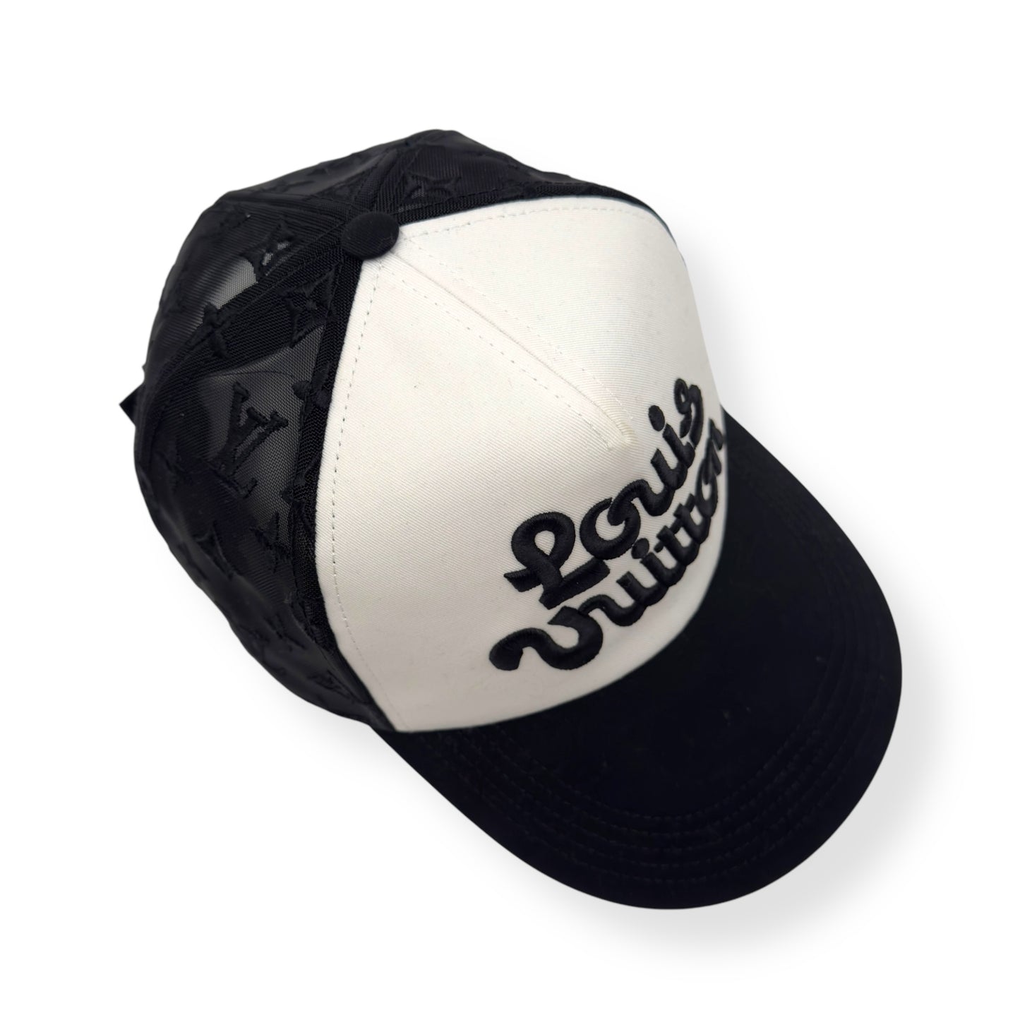 LOUIS VUITTON X TYLER THE CREATOR MESH SIGNATURE CAP BLACK / WHITE O/S