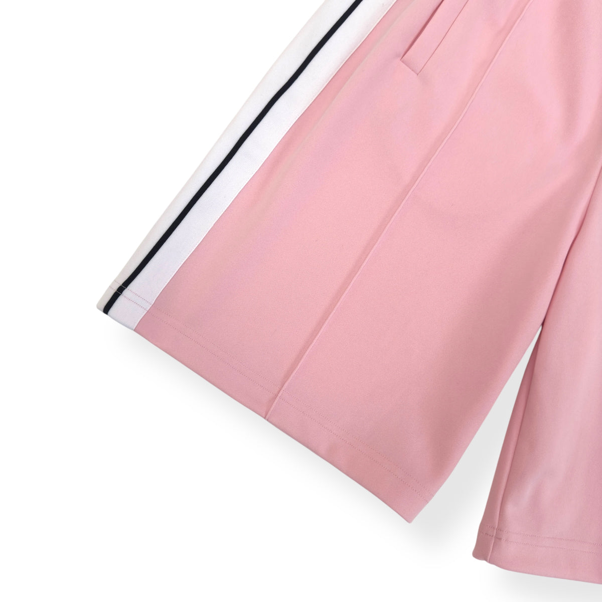 PALM ANGELS TRACK SHORTS PINK / WHITE L