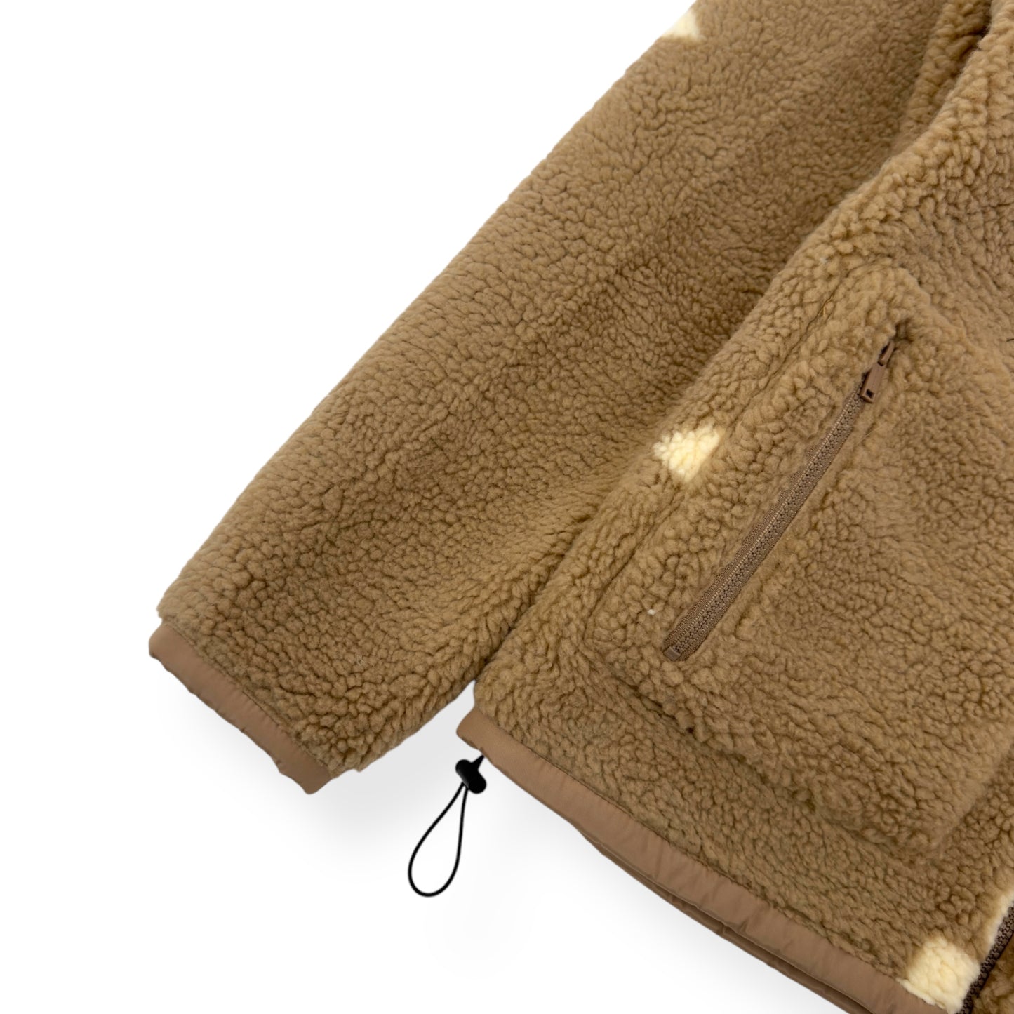 AXEL ARIGATO OVERSIZED BILLIE FLOWER FLEECE JACKET CAMEL XS