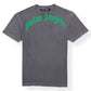 PALM ANGELS COTTON T-SHIRT GREY / GREEN M