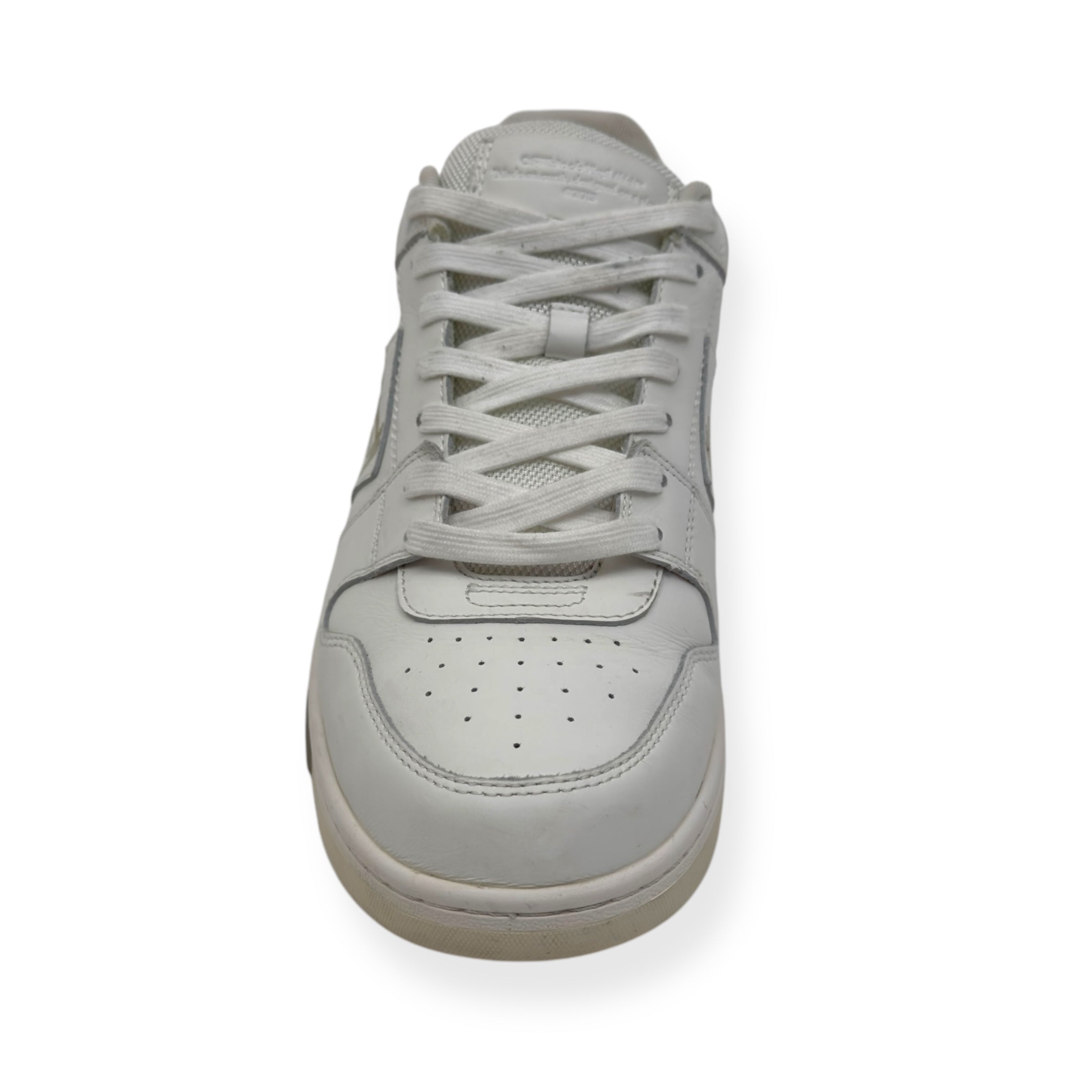 OFF-WHITE OUT OF OFFICE LEATHER SNEAKER WHITE 45 / UK11