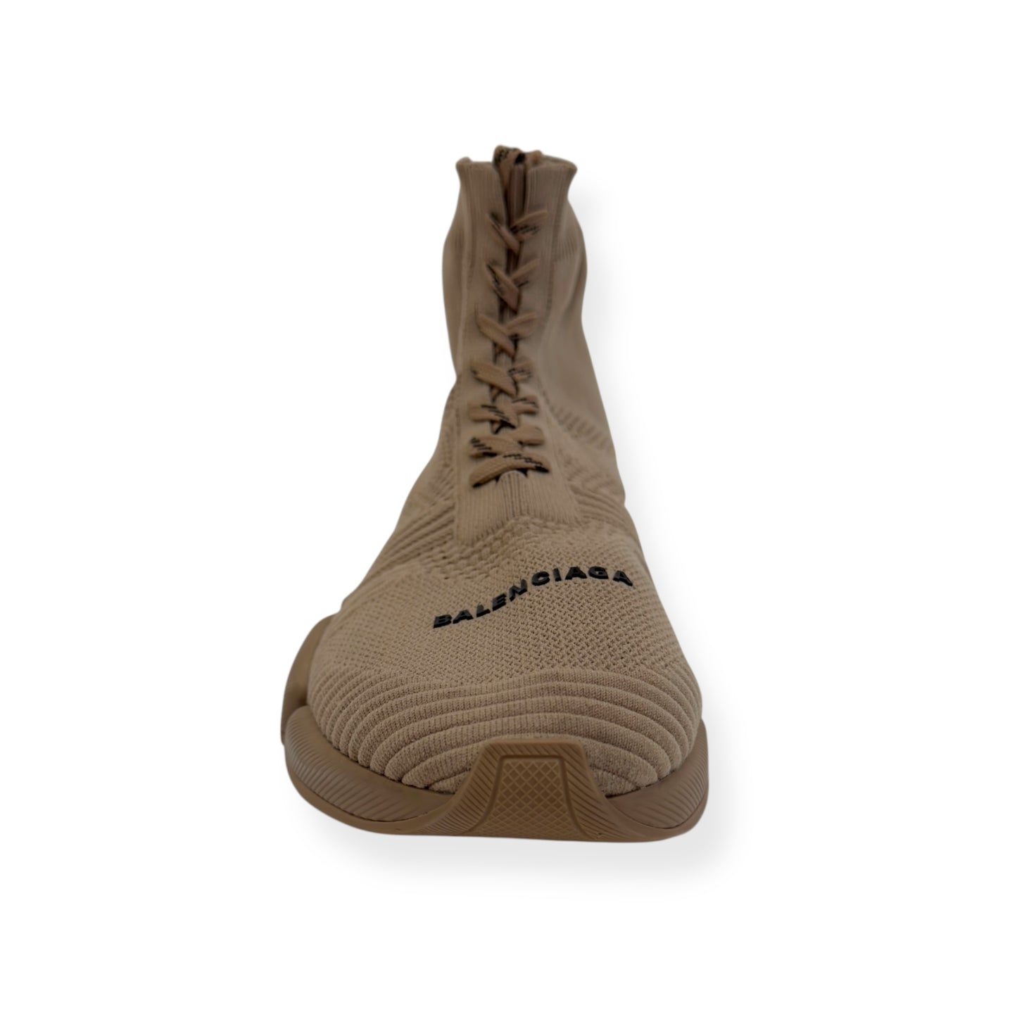 BALENCIAGA SPEED 2.0 LACE UP SNEAKER BEIGE UK11