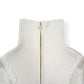 CASABLANCA CHECKED BOUCLÉ WOOL-BLEND ZIP UP JACKET CREAM M