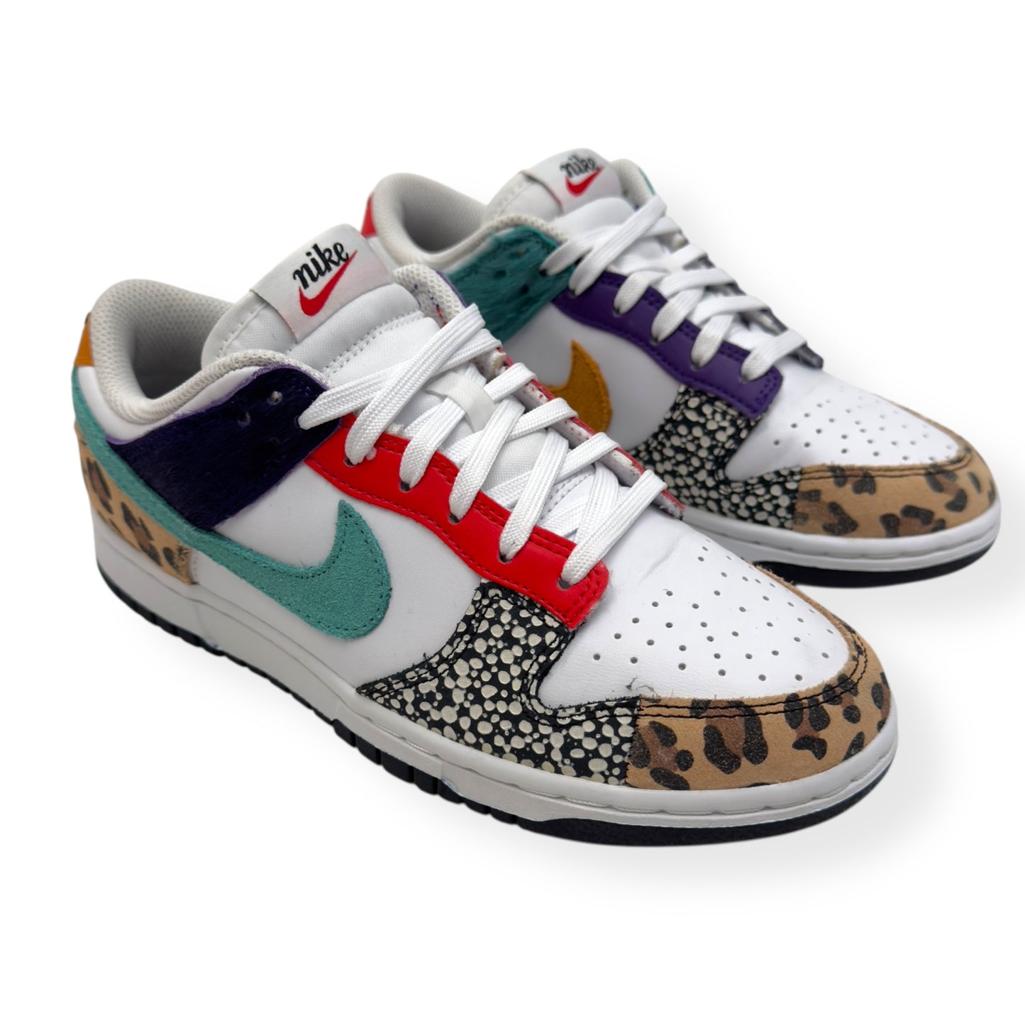 NIKE DUNK LOW TOP SNEAKER SAFARI MIX UK4.5