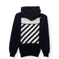OFF-WHITE DIAG REGULAR HOODIE BLACK / WHITE S