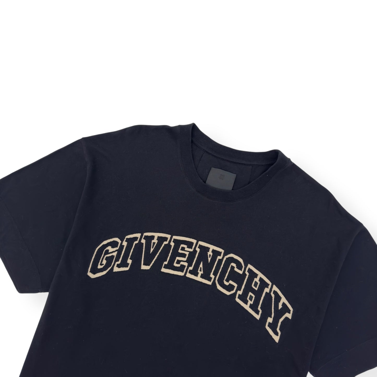 GIVENCHY LOGO EMBROIDERED T-SHIRT BLACK XL
