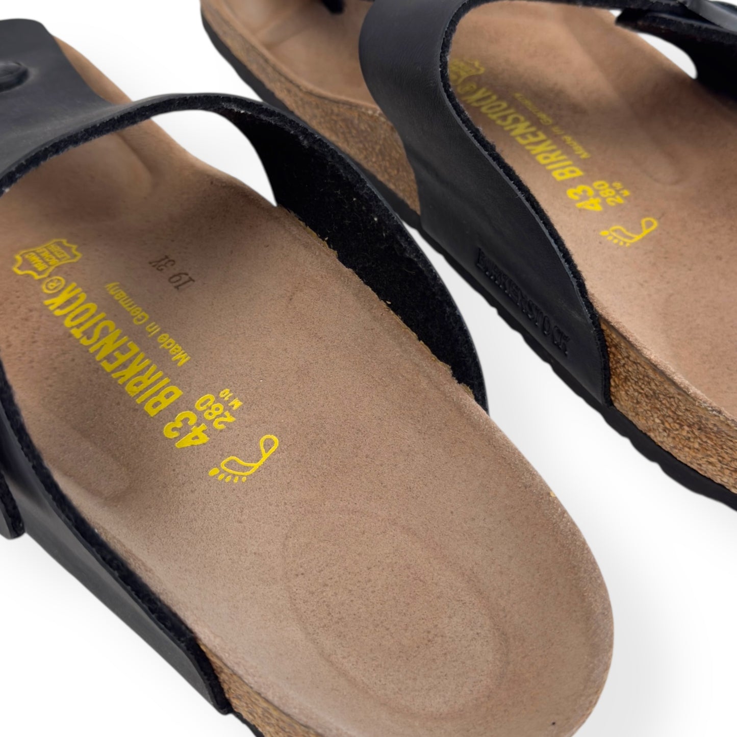 BIRKENSTOCK BIRKO FLOR SANDALS BLACK UK9