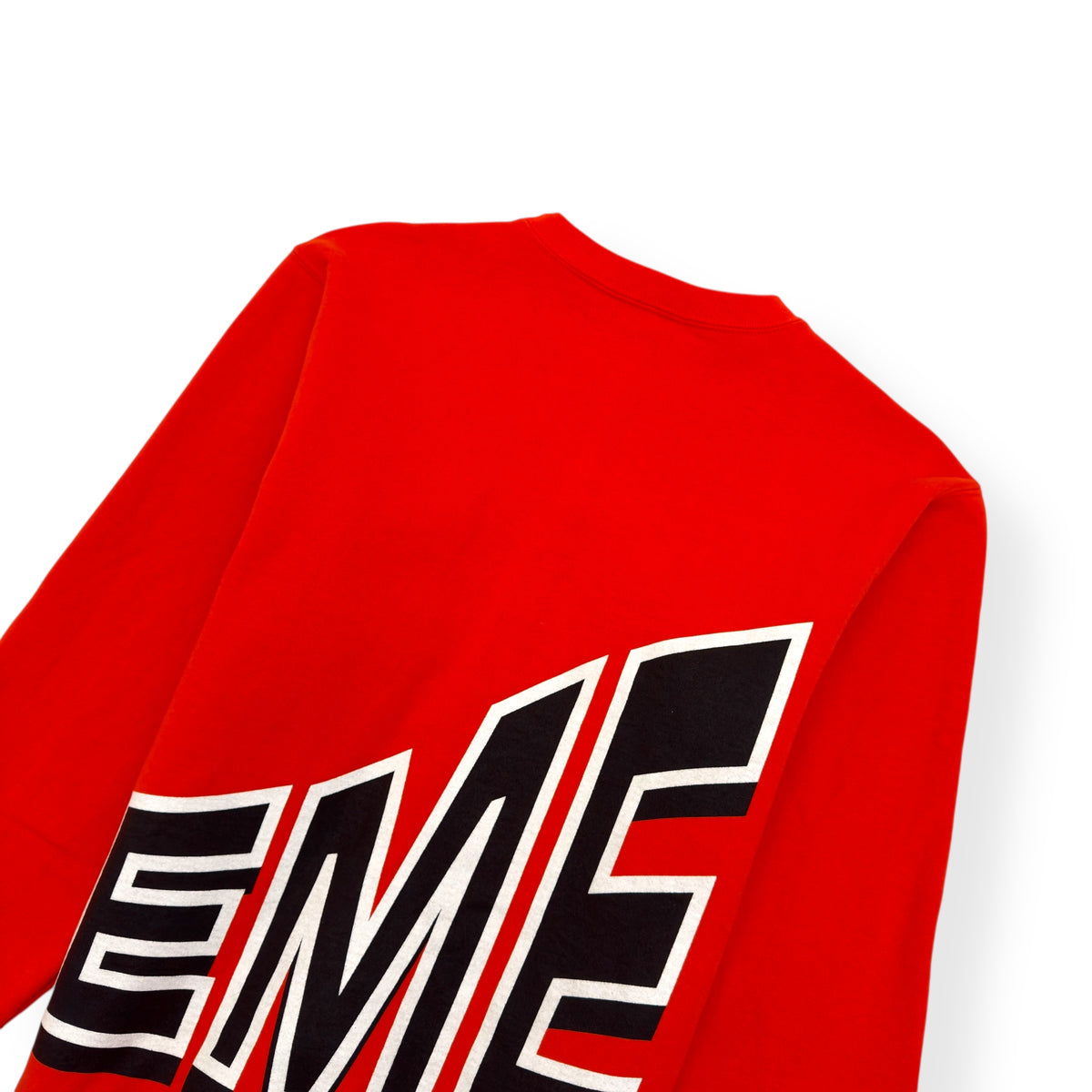 SUPREME SS18 SIDE ARC CREWNECK SWEATSHIRT ORANGE M