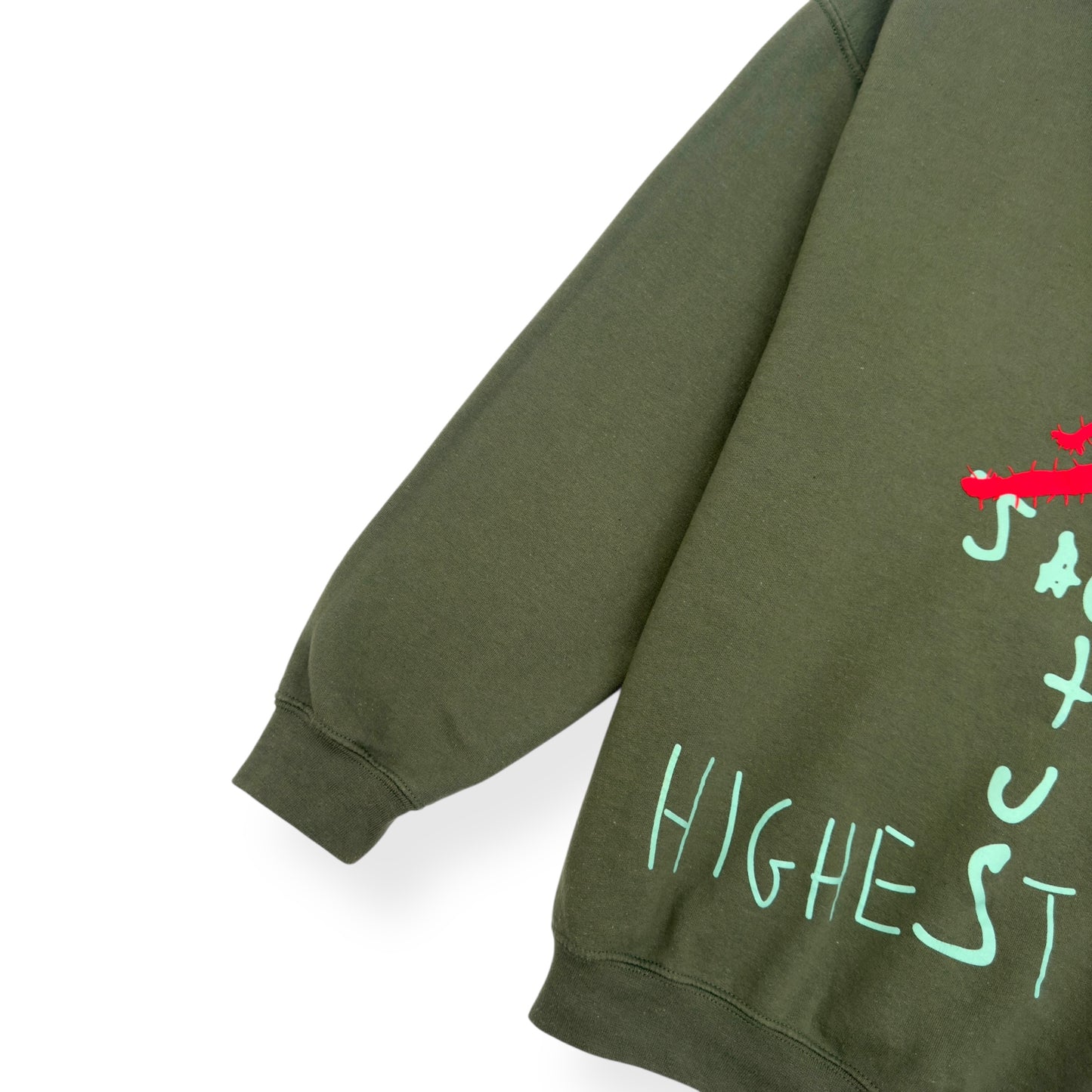 TRAVIS SCOTT X JORDAN CACTUS JACK HIGHEST HOODIE OLIVE L